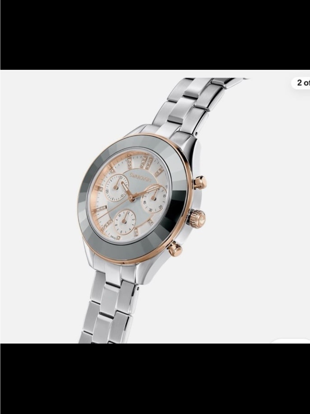 Swarovski Octea Lux Sport watch Swiss Made, Metal bracelet, Silver tone verified - Picture 11 of 13